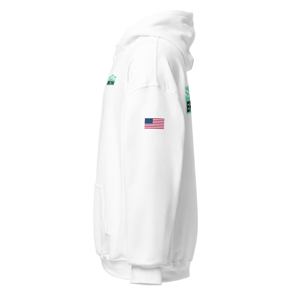 EPIC OHV OG hoodie white sleeve left view