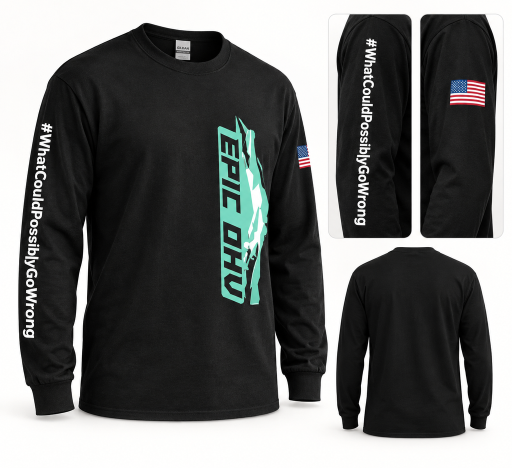 EPIC OHV OG long sleeve black mockup with sleeve details