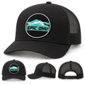 EPIC OHV OG circle patch trucker hat in black