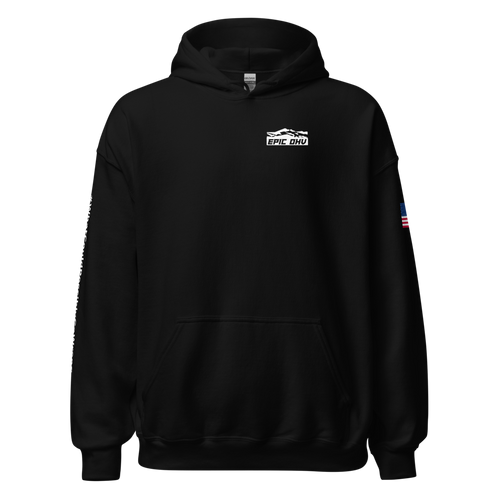 EPIC OHV OG Hoodie — Black — front supplier mockup
