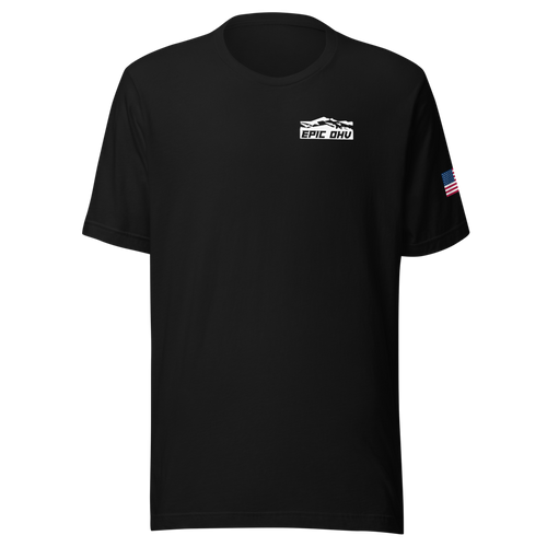 EPIC OHV OG Classic Logo Tee — Black — front supplier mockup